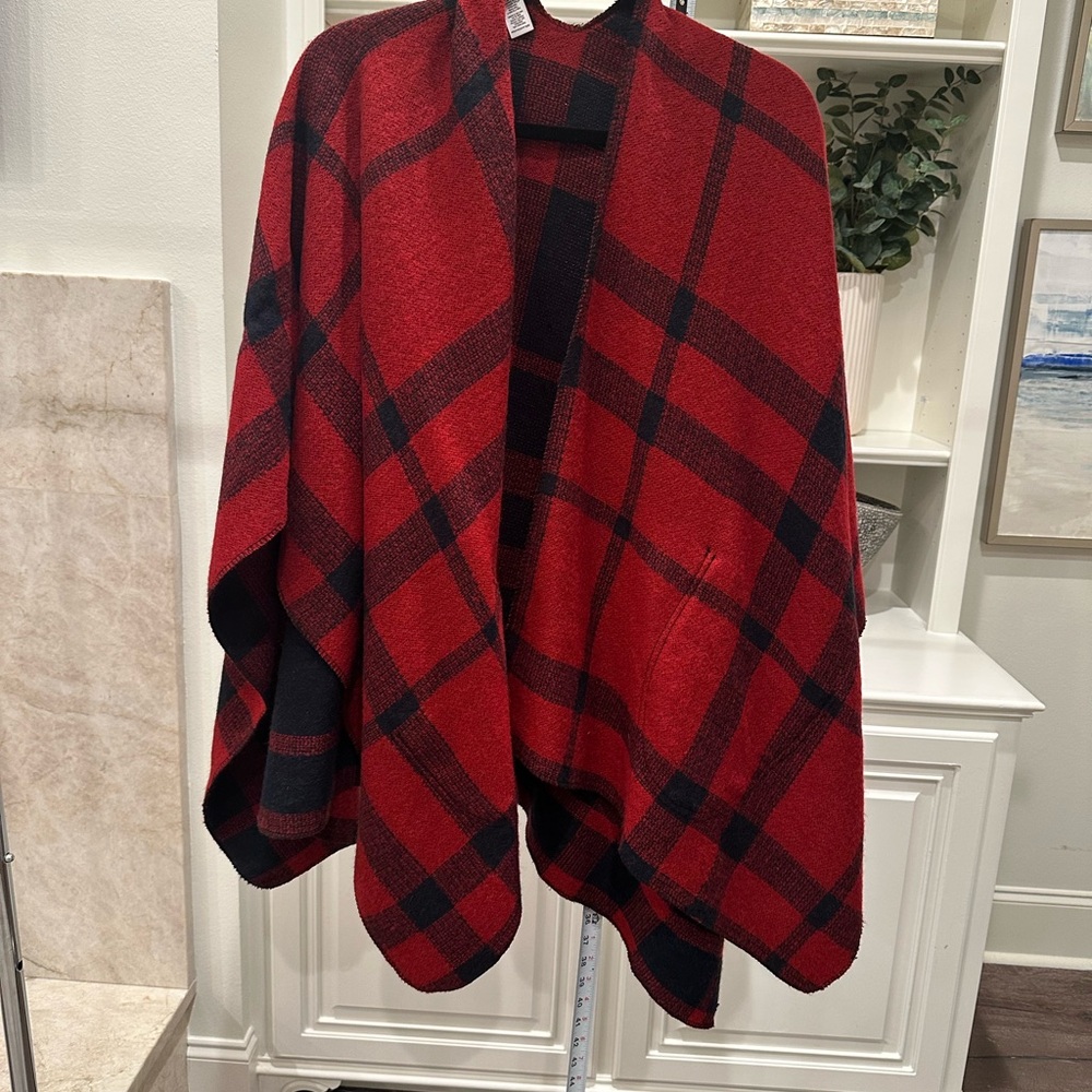 BP Red and Black Plaid Women's Wrap